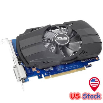 ASUS PH-GT1030-O2G 2GB GeForce GT 1030  Phoenix Fan OC Edition HDMI DVI Graphics - Image 1 of 4
