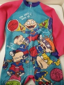 Nickelodeon Rugrats Vintage Pajamas 1 Piece Zipper Size 7? HTF Rare 46 inch tall - Picture 1 of 5