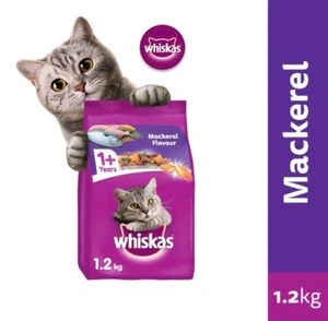 WHISKAS Cibo Secco per Gatti Sgombro 1,2 kg - Foto 1 di 5