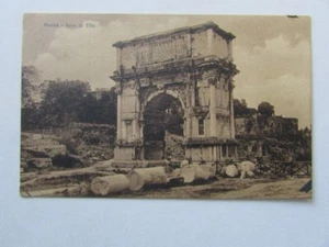 ITALY 1910s MONOCHROME POST CARD - ROMAN ARCH TITO MINT - Bild 1 von 1