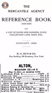 Informe de crédito RG Dun Illinois IL estado completo 1924 historia genealogía - Imagen 1 de 1