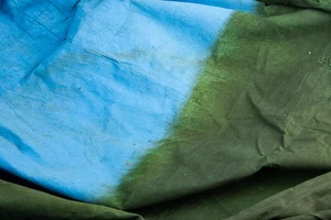 Hand Painted Pro Muslin Backdrop Silverlake Grass/Sky 45/55 20x20 ft Green Blue - Picture 1 of 4