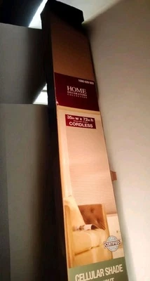 Home Decor Collection Cordless Blackout Cellular Shade 35"x72"Shadow White  - Image 1 of 4