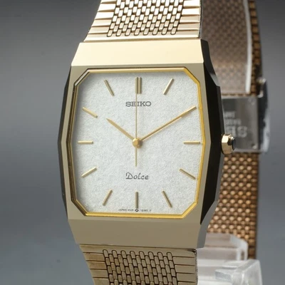Reloj de cuarzo de tungsteno dorado reparado [COMO NUEVO] SEIKO Dolce 9531-5150 JAPÓN Foto 1 de 4