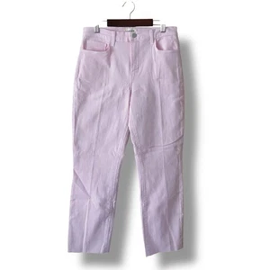 L'agence Sada High Rise Cropped Slim Jeans Soft Pink NWOT Size 28 - Picture 1 of 4