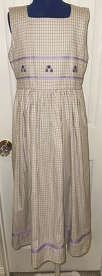 STRASBURG GIRLS BEAUTIFUL PURPLE LAVENDER YELLOW PARTY SPRING SUMMER DRESS Sz 12 - Image 1 of 4