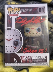 SCHUYLER WHITE SIGNED Friday 13th Funko Pop Vinyl BECKETT BAS COA Insc. Jason 25 - Picture 1 of 5