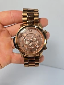 Michael Kors Herren Runway Chrono Roségold Zifferblatt Stahl Uhr MK8096 nur Teile - Bild 1 von 6