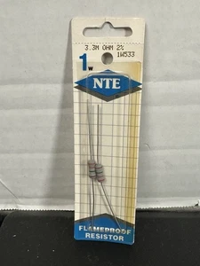 NTE Flameproof Resistor 3.3M Ohm 2%. 1W 1W533 - Picture 1 of 3
