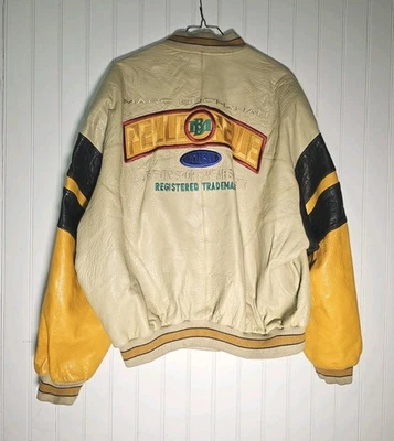 Jaqueta de Couro Vintage Exclusiva Marc Buchnan "Pelle Pelle" Tamanho 52 - Imagem 1 de 4