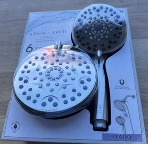 Allen + Roth Galway Gebürstetes Nickel Rund Handbrause Combo Duschkopf #5283462 - Bild 1 von 3