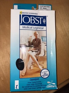 JOBST Ginocchio Opaco CT 20-30mmHg Classico Nero Medio - Foto 1 di 3
