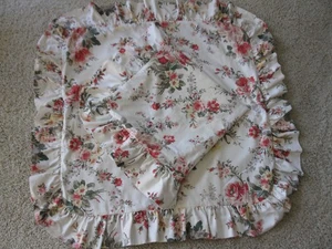 PAIR Ralph Lauren Petticoat Ruffled Floral Euro Shams French Country Vintage - Picture 1 of 7