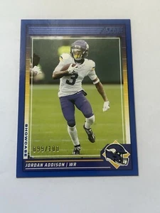 2024 Score - Showcase #184 Jordan Addison /100 - Minnesota Vikings - Picture 1 of 3