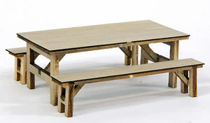 BANTA MODELWORKS CHOW HALL TABLE F G Lg Scale Model Railroad Structure Kit BM915 - Picture 1 of 1