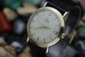 C. 1955 OMEGA Automatic Cal. 471 Honey Comb Dial 10K Gold Filled Dress Watch - Picture 1 of 6
