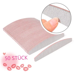 50X Profi Nagelfeile 100/180 Trapez Files Nail Feile Doppelseitige Maniküre Rosa - Bild 1 von 16