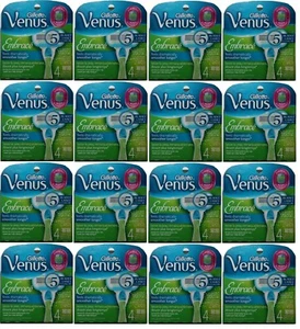 Gillette Venus Embrace Razor Blades Women's Refill Cartridges 1 4 8 16 24 32 64 - Picture 1 of 12