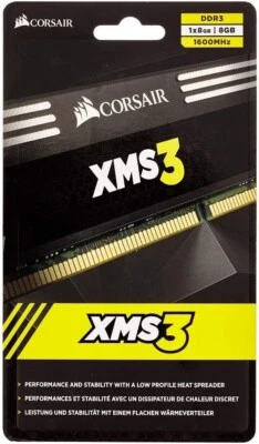 Corsair CMX8GX3M1A1600C11 XMS3 8GB (1x) DDR3 1600 Mhz CL11 Performance Memory - Image 1 of 2