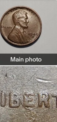 1948 s Bie Die chip error Lincoln Wheat Cent #94 - Image 1 of 4