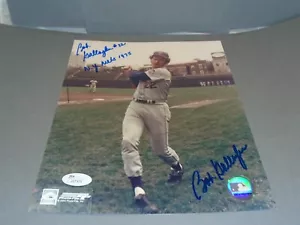 Foto autografiada por Bob Gallagher de los Mets de Nueva York de 8x10 certificado de autenticidad JSA 1A - Imagen 1 de 5
