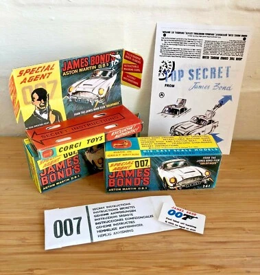 Corgi 261 James Bond 007 Aston Martin DB5 Reproduction Boxes - Choose from list