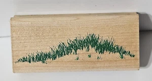 Stampede Wood Mounted Rubber Stamp - Hilltop - Picture 1 of 2