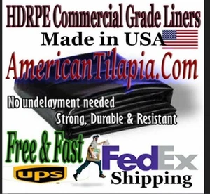 80x80 Pond Liner,HDRPE 30 Mill Strong for Landscaping & Pools,Waterproof - Picture 1 of 24