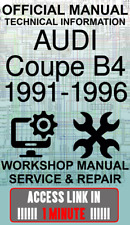 ACCESS LINK OFFICIAL WORKSHOP MANUAL SERVICE & REPAIR AUDI COUPE B4 1991-1996