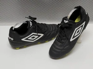 Umbro Soccer Cleats Youth Sz 3 UMT4005 Black Neon Green BARELY WORN! EUC - Picture 1 of 12