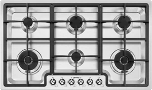 Smeg 90cm Classic Gas Stove Burner Cooktop PGA962 - Picture 1 of 5