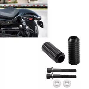 Rear Upper Black Shock Sliders Mounts For Harley Sportster Special RH975S 23-24  - Foto 1 di 9