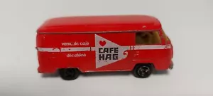 Majorette 1/60 No. 244 VW T2 Fourgon - Cafe Hag - in Rot - Bild 1 von 6