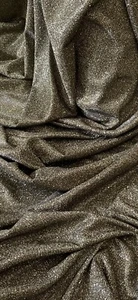 Tela Lurex dorada negra brillante 58"" precio por metro - Imagen 1 de 2