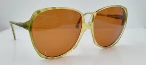 Vintage Skaga Selma Green Oval Sunglasses Frames Sweden - Picture 1 of 8