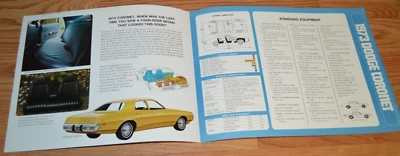 Dodge Coronet 1973 personalizado original concesionario folleto plegable póster vintage 73 Foto 1 de 3