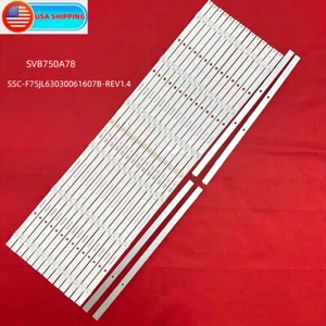 16 Stück LED Streifen für Vizio V755-G4 V705-H4 V755-J04 SSC-F75JL63030061693F-REV1.2 - Bild 1 von 5