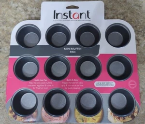 Instant Pot Mini Muffin Cupcake Pan Compatible Most Toaster Air Fryer Nonstick - Picture 1 of 3