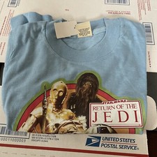 Vintage 1983 Star Wars Return Of The Jedi T-Shirt Child 5-6 C-3PO R2-D2 Wicket
