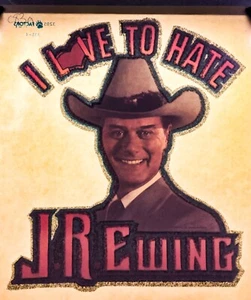 vTg 80s Orig Dallas Classic TV show COWBOY JR Ewing Larry Hagman T-Shirt Iron-On - Picture 1 of 5