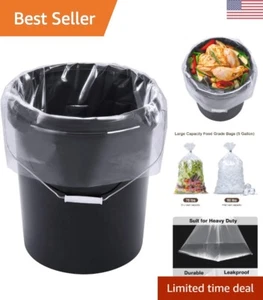 5 Gallon Bucket Liner Bags - Food Grade, BPA Free, Extra Heavy Duty - Pack of 12 - Picture 1 of 8