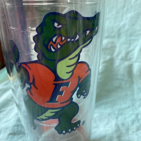 Hard to Find Older Graphic Tervis FLORIDA GATORS 24oz Water Bottle  Flip Top Cover