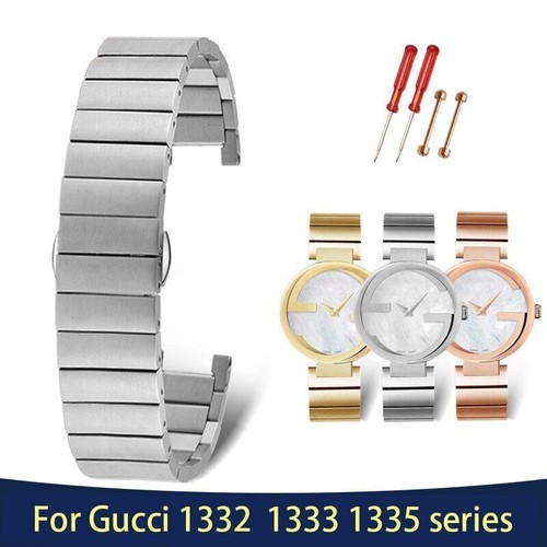 Cinturino orologio acciaio inox 16 20 22 mm per Gucci YA1332 33 35 strumenti bracciale