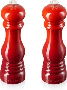 Salt and Pepper Mill Set, 8-Inch, Cerise - Picture 1 of 6