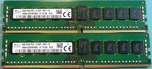 Dell SNPH8PGNC/8G 16GB (8GBx2) PC4-2133P ECC Server Memory HMA41GR7MFR8N-TF - Picture 1 of 1