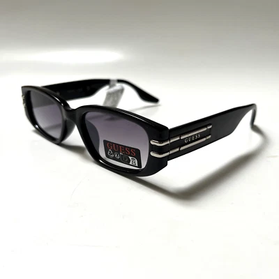 Nuevo Original GUESS Gafas de Sol Delgadas GO0071 Acetato Negro Aspecto Retro Años 50 Foto 1 de 4