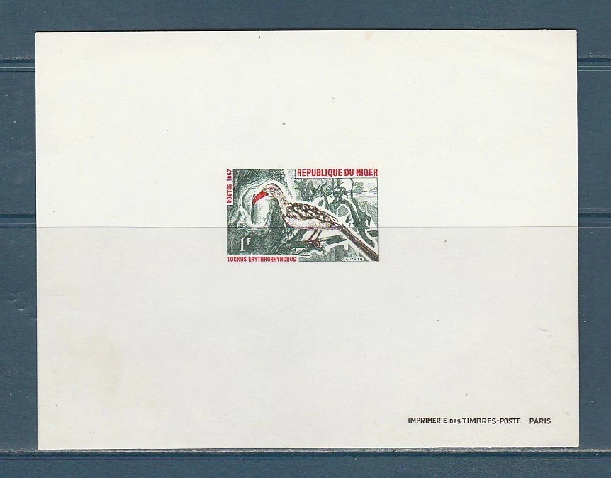 Niger épreuve de luxe nature faune oiseaux tockus    1967 num 190 - Photo 1/1