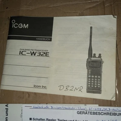 Handbuch Anleitung ICOM IC-W32E Handfunkgerät Amateurfunk + Gerätebeschreibung - Bild 1 von 3