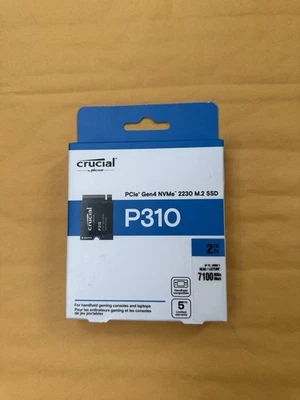 SSD Interno Crucial CT2000P310SSD2 P310 2TB M.2 2230 NVMe PCIe 4.0x4 7100 MB/s Foto 1 de 4