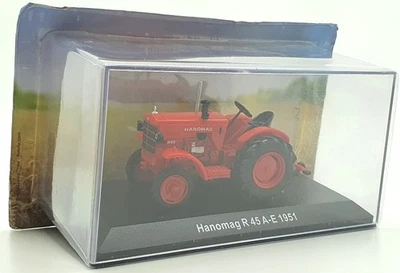 Hachette 1/43 Scale Model Tractor HL73 - 1951 Hanomag R 45 A-E - Red - Image 1 of 4